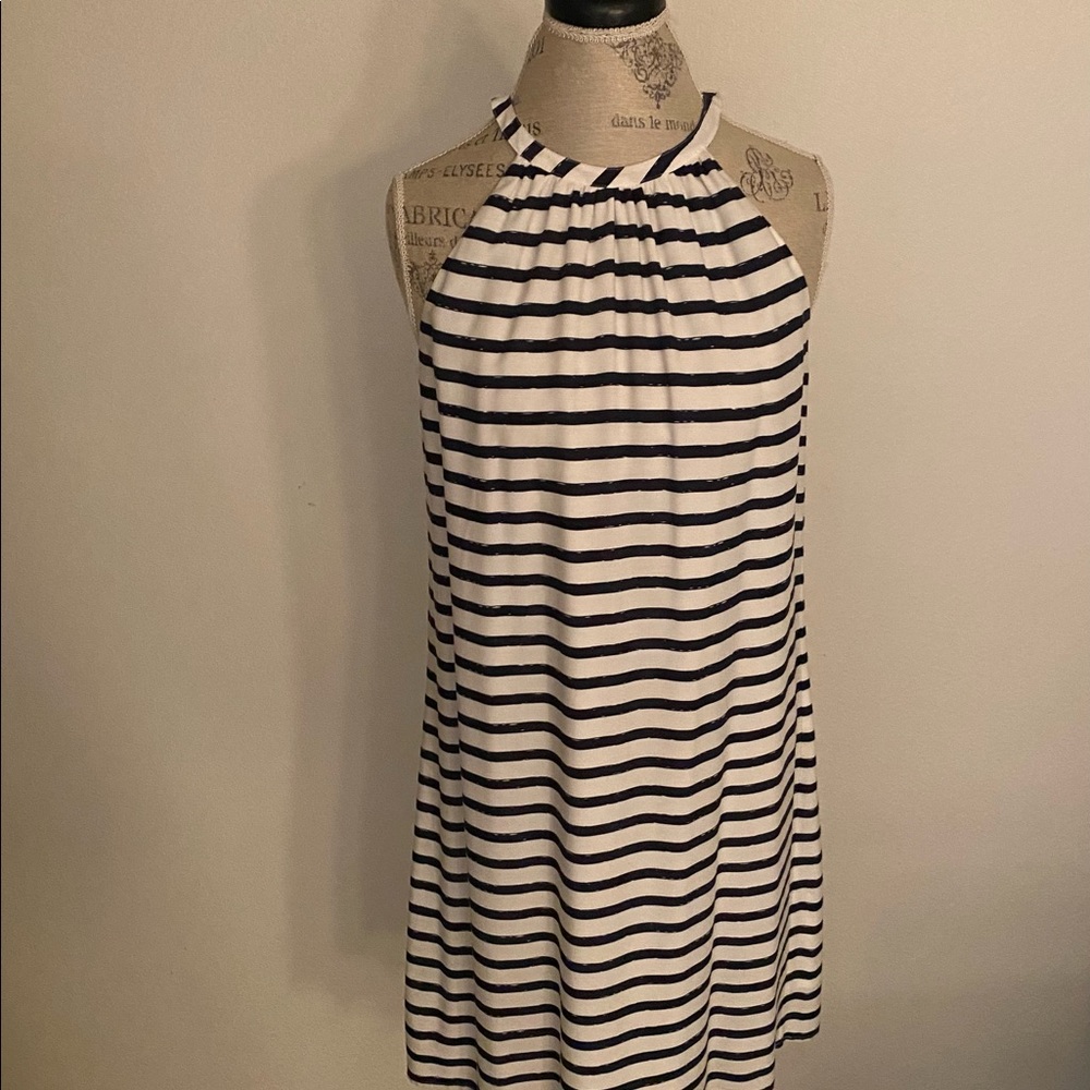 Cremieux striped silky summer dress